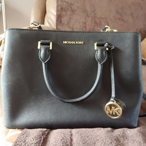 Michael Lots Camille Large Leather Satchel